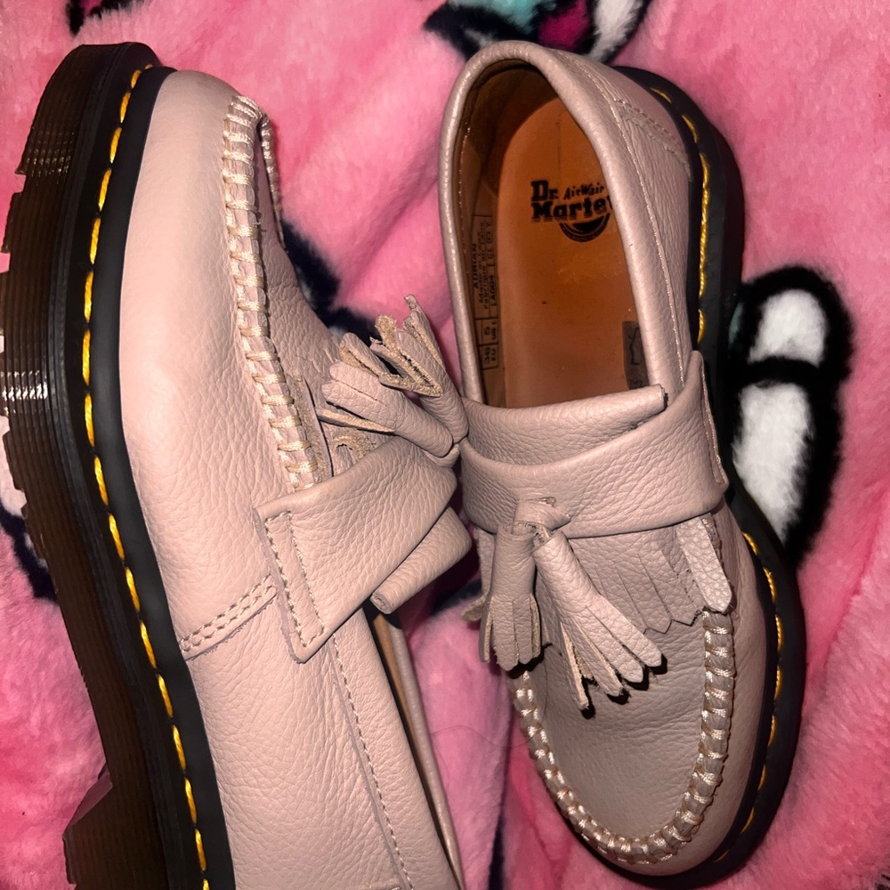 Dr. Martens Pink Tassel Loafers